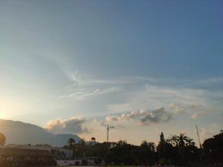 Evening Light Over the Landscape