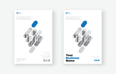 Corporate Book Cover Design Template in A4. Can be adapt to Brochure, Annual Report, Magazine, Poster, Business Presentation, Portfolio, Flyer, Banner, Website.