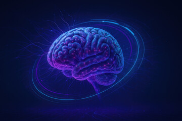 Vibrant illustration of brain illuminated with neon colors, showcasing intricate neural connections and patterns, symbolizing advancements in neurotechnology and its impact on understanding mind