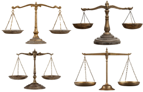 Scales show balance, justice, and fairness in timeless, symbolic way