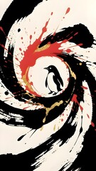 Abstract Penguin Design 001