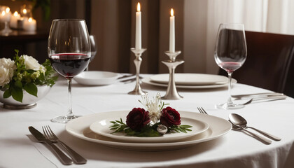 Dinner, there is a lot of food on the table.