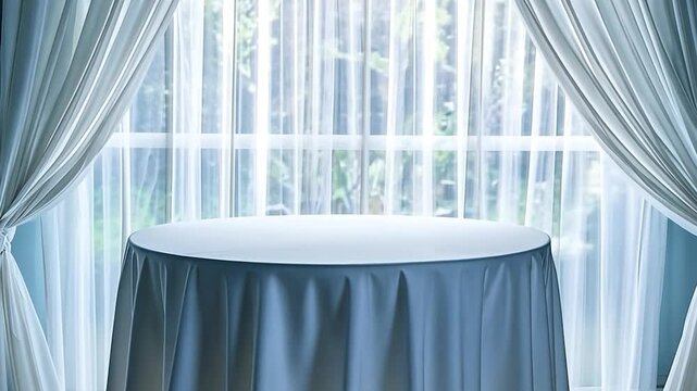 Elegant White Table Setting Near Window
