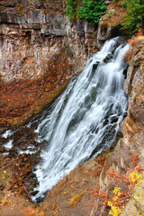 Rustic Falls of Yellowstone National Park in Wyoming