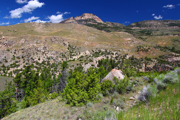 Rugged Mountain Scenery of Wyoming