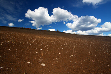 Volcanic rock blankets Inferno Cone at Craters of the Moon National Monument in Idaho