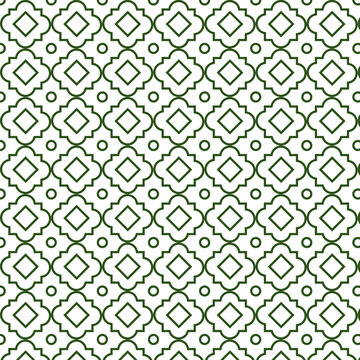 curva and round interlocking paver bricks arabesque glazed cramic islamic seamless pattern