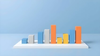 business graph with arrow