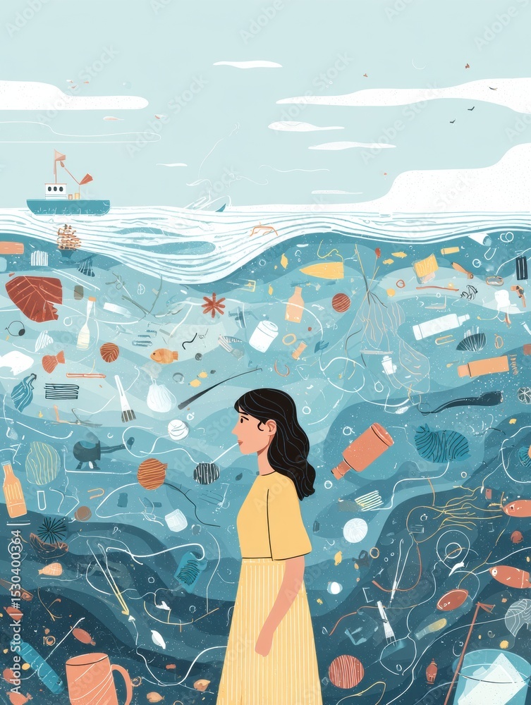 Poster Top 5 Microplastic Sources and Practical Tips to Avoid Them for a Cleaner Environment