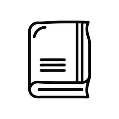 Black and White Educational Book Line Art Design