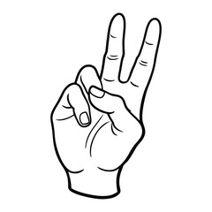 Gesture Line Art of Hands in Minimalist Design