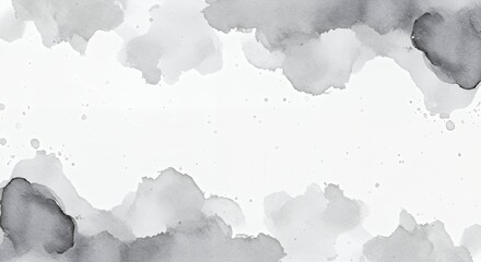 Obraz premium Gray Watercolor Abstract Background