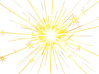 Vector Illustration of an Abstract Background with Yellow Stars

