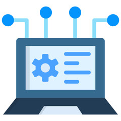 Digital Management Icon