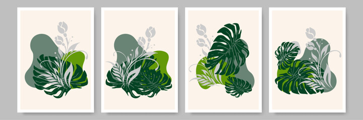 Abstract Geometric Artwork with Pastel Patterns