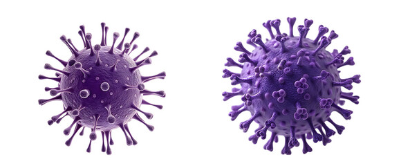 Coronavirus covid-19 virus bundle, png on transparent background