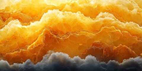 Yellow marble texture concept art with detailed visuals, rich colors, high quality design, perfect for presentations and creative mockups, AI generated art
