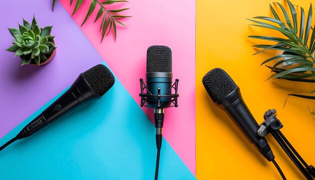 Modern Colorful Podcast Image, Elegant Layout