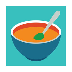 vector illustration of a bowl of fruit
