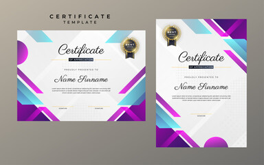 Appreciation Award Certificate Composition