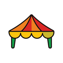 circus tent vector illustration