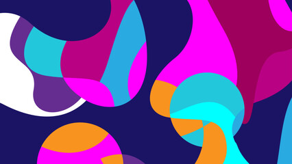 Abstract Fluid Design with Vibrant Colorful Palette