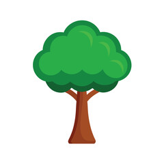 green tree with green leaves