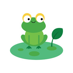 Fototapeta premium frog on a white background