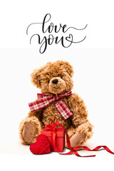teddy bear with gift