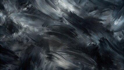 Abstract Black Oil Paint Texture – Artistic Brush Stroke Background for Ads, Marketing, Decoration, Wallpaper, and Branding Design (High-Resolution)