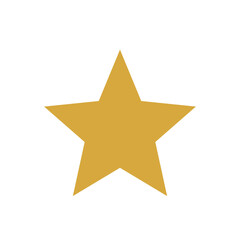 Ocher star, bottom-centered, five points, fills bottom half, neutral off-white background, solid shape