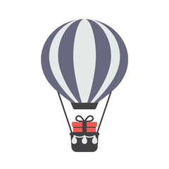 Striped air balloon