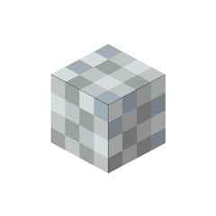 Checkered 3D Pillar