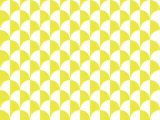 Abstract geometric pattern. A seamless vector background. White and yellow ornament. Graphic modern pattern. Simple lattice graphic design