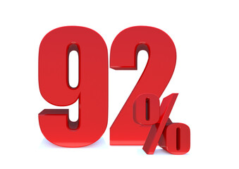 92 Percent off 3d Sign on White Background, Special Offer 92% Discount Tag, Sale Up to 92 Percent Off,big offer, Sale, Special Offer Label, Sticker, Tag, Banner, Advertising, offer ... See More 