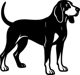 Black and Tan Coonhound.eps