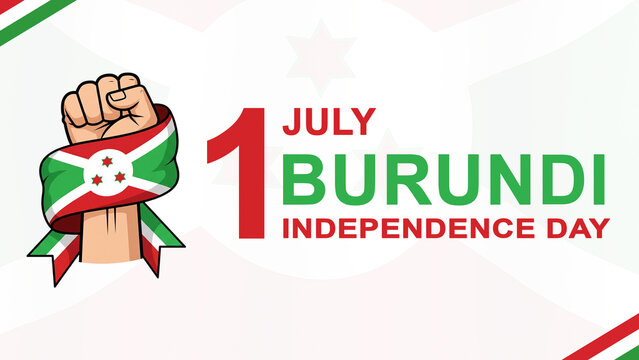 Burundi Independence Day Banner Vector