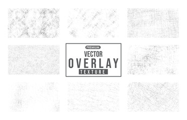 Dirty Grunge Textures Vector Set. Set of grunge textures. Different types of texture stamps damaged, paint, old, concrete and other. Subtle halftone vector texture overlay.

