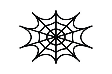 Silhouette art illustration of a spiderweb (1).eps