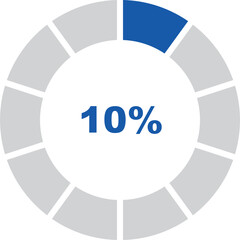 percentage indicator set and icon vector design editable