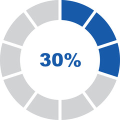 percentage indicator set and icon vector design editable