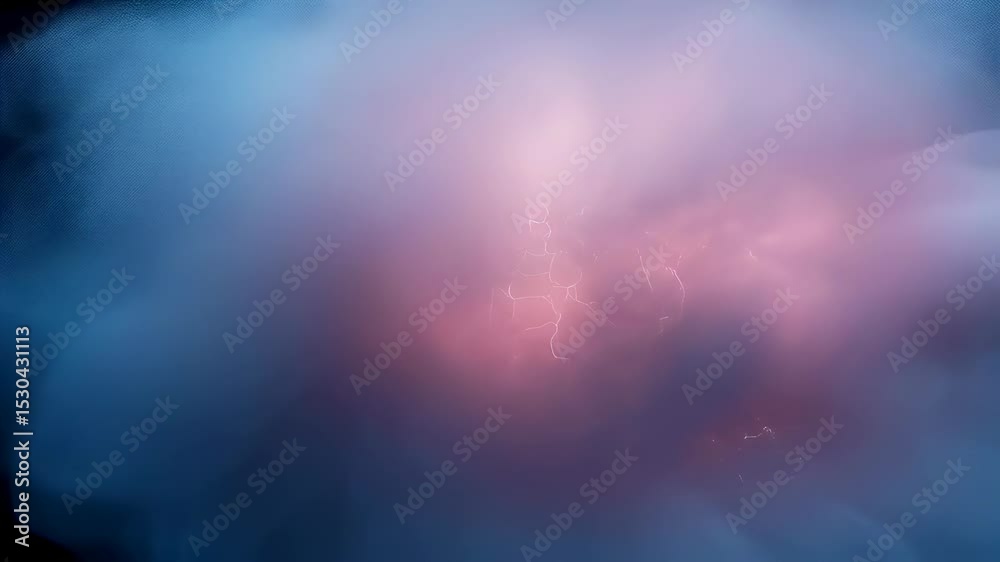 Wall mural seamless loop of soft cloudy smoke with glowing inner light