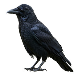 Fototapeta premium Majestic Raven: A Stunning Close-Up Photograph