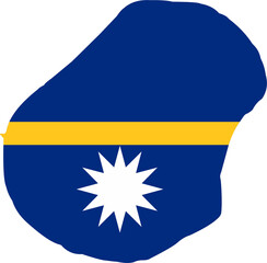 Obraz premium Nauru country map location