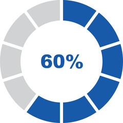 percentage indicator set and icon vector design editable