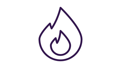 Fire icon vector. fire sign and symbol