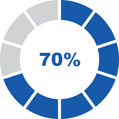 percentage indicator set and icon vector design editable