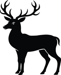 Deer Vector Art, Deer Icon Clipart