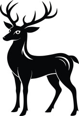 Deer Vector Art, Deer Icon Clipart