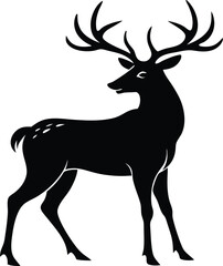 Deer Vector Art, Deer Icon Clipart